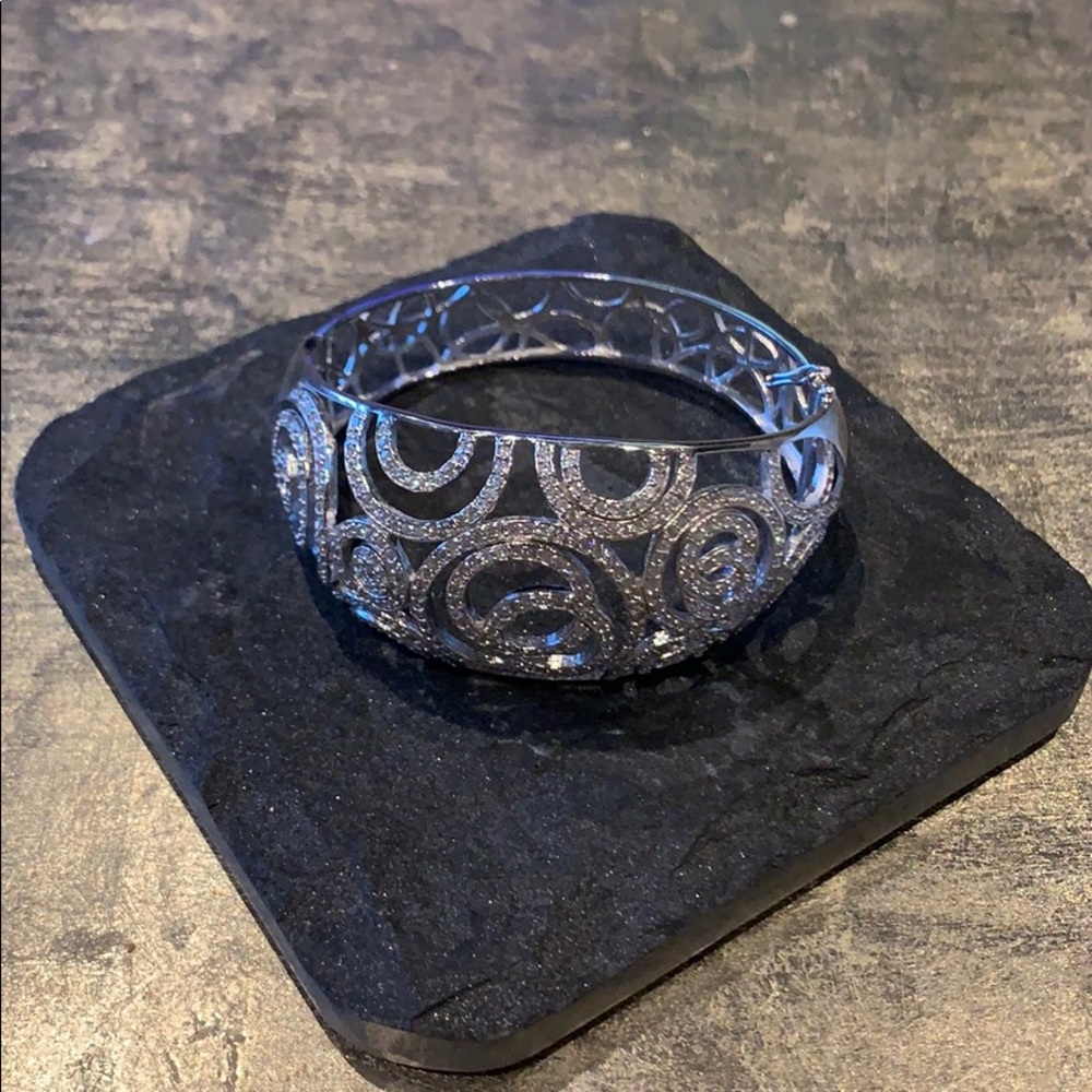 Silver statement bracelet